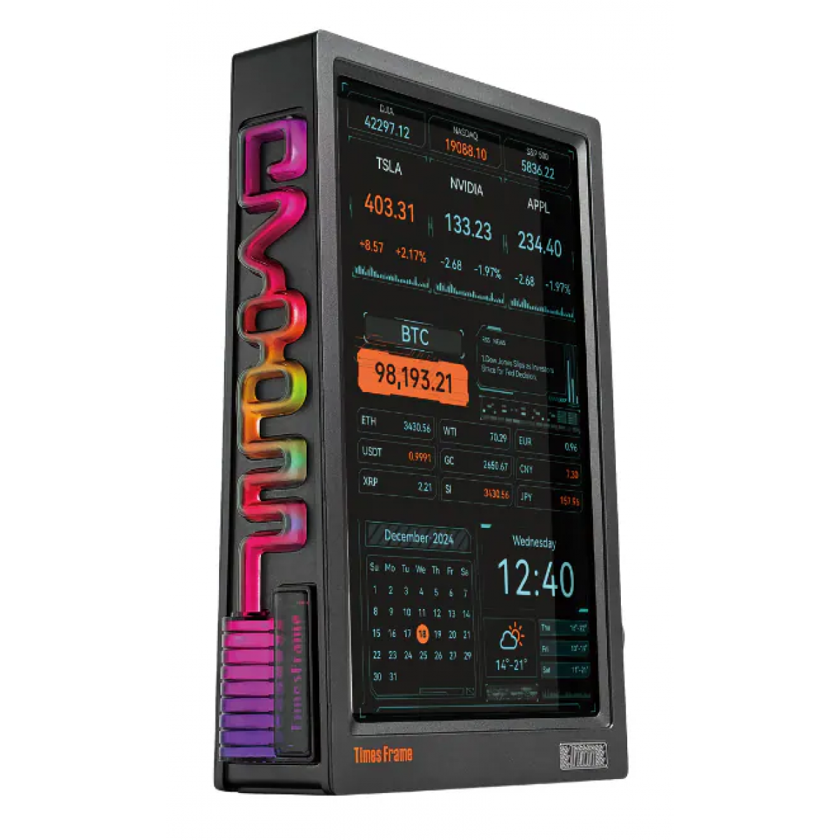 Divoom Times Frame (Black) 智能透明數碼相框 (黑色)